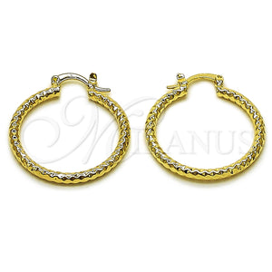 Argolla Mediana 02.170.0544.30 Oro Laminado, Diamantado, Tono Dorado