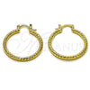 Argolla Mediana 02.170.0544.30 Oro Laminado, Diamantado, Tono Dorado