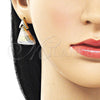 Arete Dormilona 02.170.0561.1 Oro Laminado, Pulido, Tres Tonos