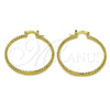 Argolla Mediana 02.170.0296.1.40 Oro Laminado, Diamantado, Tono Dorado
