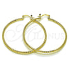 Argolla Grande 02.170.0296.1.50 Oro Laminado, Diamantado, Tono Dorado