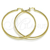 Argolla Extra Grande 02.170.0296.1.70 Oro Laminado, Pulido, Tono Dorado