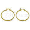 Argolla Mediana 02.170.0523.1.40 Oro Laminado, Diamantado, Tono Dorado