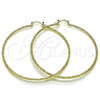 Argolla Extra Grande 02.170.0573.70 Oro Laminado, Diamantado, Tono Dorado