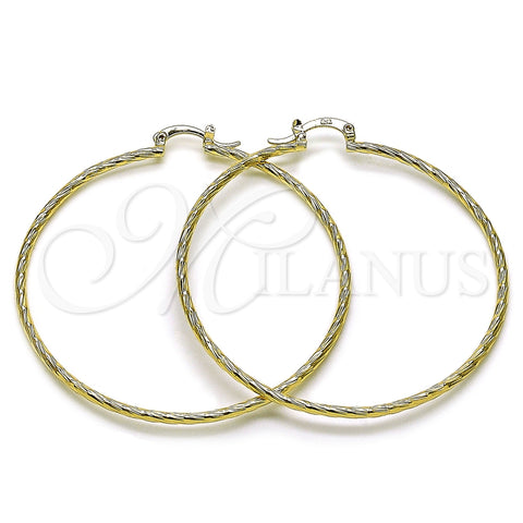 Argolla Grande 5.136.028.60 Oro Laminado, Diamantado, Tono Dorado