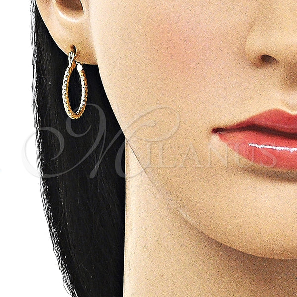 Argolla Pequeña 02.168.0036.20 Oro Laminado, Diamantado, Tono Dorado