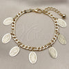 Pulsera de Dije 03.331.0085.1.07 Oro Laminado, Diseño de Guadalupe y Figaro, Pulido, Tono Dorado (Thickness, 7 Inches Length)