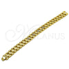 Pulsera Elegante 03.283.0503.07 Oro Laminado, con Zirconia Cubica Blanca, Pulido, Tono Dorado (Grosor 11.2 MM, 7 Pulgadas de Largo)