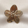 Anillo Elegante 01.428.0013 Oro Laminado, Diseño de Flor, Diamantado, Tono Dorado (One size fits all)