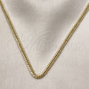 Gargantilla Basica 03.213.0299.22 Oro Laminado, Pulido, Tono Dorado (04 MM Thickness, 22 Inches Length)