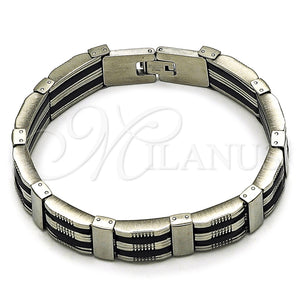 Pulsera Solida 03.114.0414.09 Oro Laminado, Pulido, Tono Dorado (Thickness, 9 Inches Length)