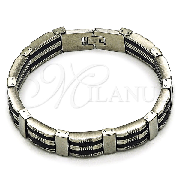 Pulsera Solida 03.114.0414.09 Oro Laminado, Pulido, Tono Dorado (Thickness, 9 Inches Length)