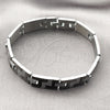 Pulsera Solida 5.247.010.4.09 Acero Inoxidable, Diseño de Llave Griega, Pulido, Dos Tonos (12 MM Thickness, 9 Inches Length)