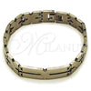 Pulsera Solida 03.114.0283.3.08 Acero Inoxidable, Pulido, Tono Plateado (12 MM Thickness, 8 Inches Length)