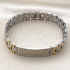 Pulsera Solida 03.114.0307.5.08 Acero Inoxidable, Pulido, Dos Tonos (Thickness, 8 Inches Length)