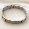 Pulsera Solida 03.114.0368.3.08 Acero Inoxidable, Pulido, Dos Tonos (12 MM Thickness, 8 Inches Length)