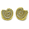 Arete Dormilona 02.385.0080 Oro Laminado, Diseño de Caracol, Pulido, Tono Dorado