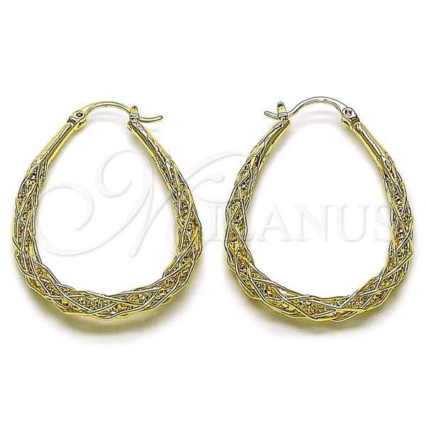 Argolla Mediana 02.428.0064.30 Oro Laminado, Pulido, Tono Dorado