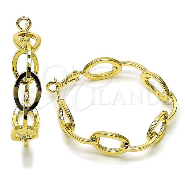 Argolla Mediana 02.428.0066.45 Oro Laminado, Pulido, Tono Dorado