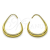 Argolla Mediana 02.428.0068.25 Oro Laminado, Diseño de Hueco, Pulido, Tono Dorado