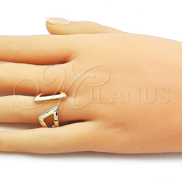Anillo Elegante 01.428.0017 Oro Laminado, Pulido, Tono Dorado (One size fits all)