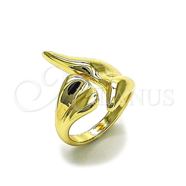 Anillo Elegante 01.163.0010 Oro Laminado, Pulido, Tono Dorado (One size fits all)