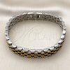 Pulsera Solida 03.435.0007.1.08 Acero Inoxidable, Pulido, Dos Tonos (12 MM Thickness, 8 Inches Length)