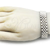 Pulsera Solida 03.435.0008.08 Acero Inoxidable, Pulido, Tono Plateado (15 MM Thickness, 9 Inches Length)