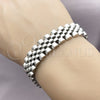 Pulsera Solida 03.435.0008.08 Acero Inoxidable, Pulido, Tono Plateado (15 MM Thickness, 9 Inches Length)