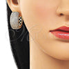 Argolla Huggie 02.283.0319.25 Oro Laminado, con Zirconia Cubica Blanca, Pulido, Tono Dorado