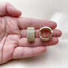 Argolla Huggie 02.283.0320.22 Oro Laminado, con Zirconia Cubica Blanca, Pulido, Tono Dorado