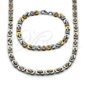 Collar y Pulsera 06.440.0002.1 Acero Inoxidable, Pulido, Dos Tonos
