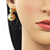 Arete Dormilona 02.282.0083 Oro Laminado, Pulido, Tono Dorado