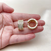 Argolla Huggie 02.283.0336.20 Oro Laminado, con Zirconia Cubica Blanca, Pulido, Tono Dorado