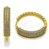 Argolla Huggie 02.283.0342.35 Oro Laminado, con Blanca Zirconia Cubica, Pulido, Tono Dorado