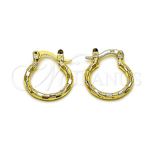 Argolla Pequeña 02.168.0037.15 Oro Laminado, Diamantado, Tono Dorado