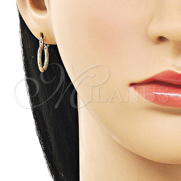 Argolla Pequeña 02.170.0573.15 Oro Laminado, Diamantado, Tono Dorado