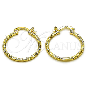 Argolla Pequeña 02.170.0573.25 Oro Laminado, Diamantado, Tono Dorado