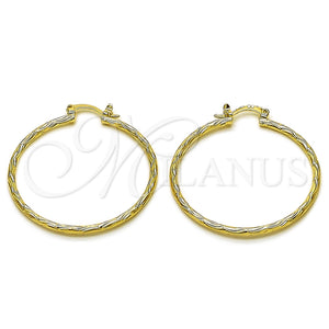 Argolla Mediana 02.170.0573.40 Oro Laminado, Diamantado, Tono Dorado