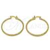 Argolla Mediana 02.170.0573.40 Oro Laminado, Diamantado, Tono Dorado