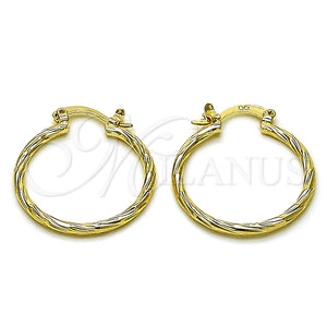 Argolla Pequeña 5.136.031.25 Oro Laminado, Cepillado, Tono Dorado