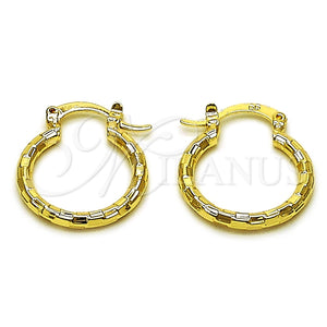 Argolla Pequeña 02.170.0577.20 Oro Laminado, Diamantado, Tono Dorado