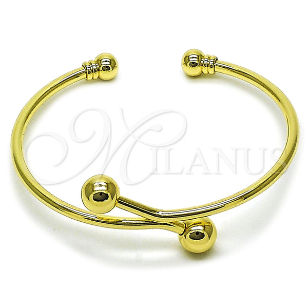 Aro Individual 07.213.0022 Oro Laminado, Diseño de Bola, Pulido, Tono Dorado (Thickness, One size fits all)