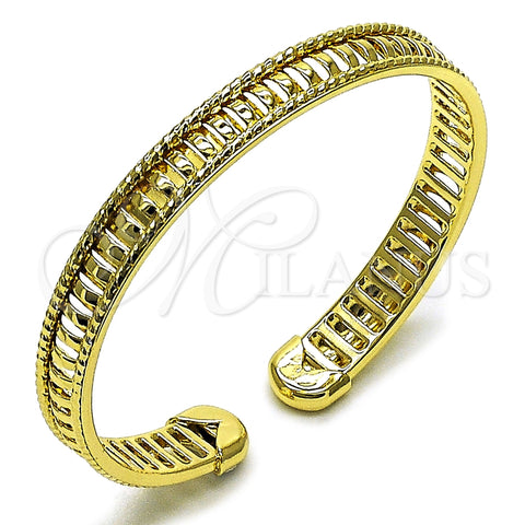Aro Individual 07.213.0023 Oro Laminado, Diseño de Torcido, Pulido, Tono Dorado (08 MM Thickness, One size fits all)