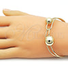 Aro Individual 07.213.0025 Oro Laminado, Diseño de Bola, Pulido, Tono Dorado (Thickness, One size fits all)