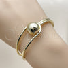 Aro Individual 07.213.0026 Oro Laminado, Diseño de Bola, Pulido, Tono Dorado (Grosor 18 MM, Talla Unica)