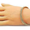 Aro Individual 07.282.0061 Oro Laminado, Diseño de Torcido, Diamantado, Tono Dorado (Thickness, One size fits all)