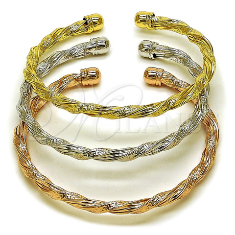 Aro Trio 07.282.0064 Oro Laminado, Pulido, Tricolor