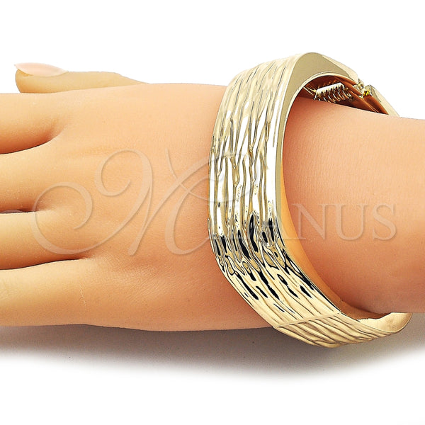 Aro Individual 07.307.0053.05 Oro Laminado, Diamantado, Tono Dorado (22 MM Thickness, Size 5 (2.50 Diameter))