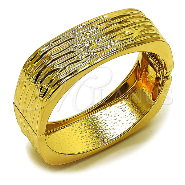 Aro Individual 07.307.0053.05 Oro Laminado, Diamantado, Tono Dorado (22 MM Thickness, Size 5 (2.50 Diameter))
